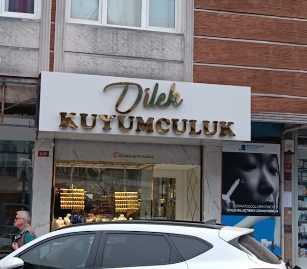 Paslanmaz Harf Kuyumcu Tabelası